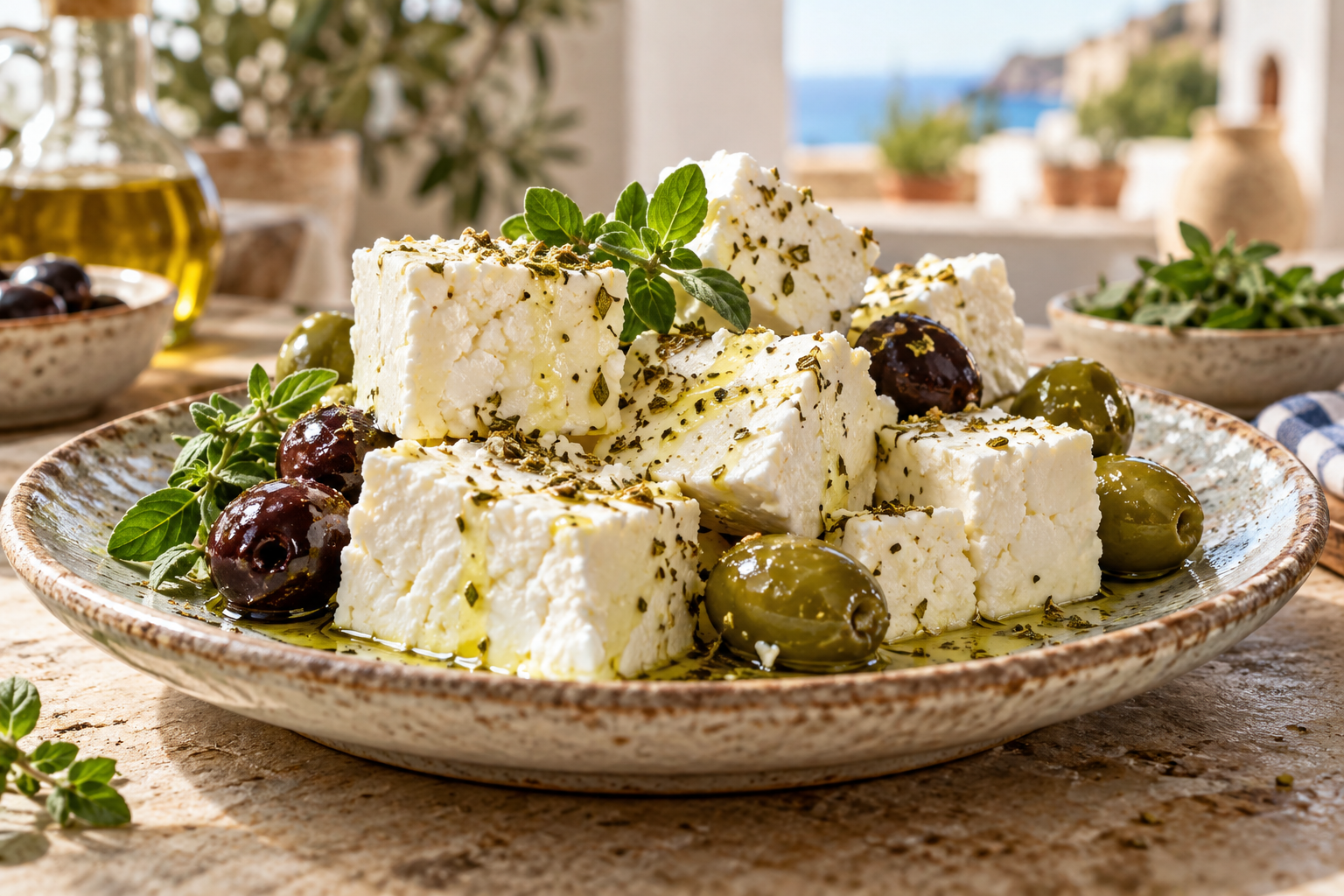 Käse nach Feta-Art selber machen fertig zubereitet