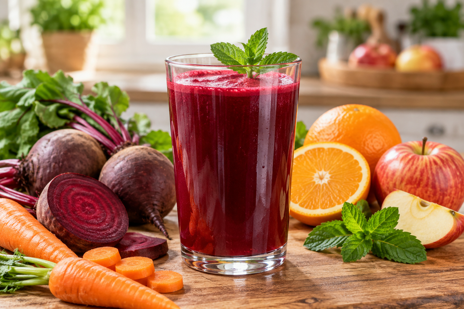 Rote-Bete-Energy-Juice fertig zubereitet